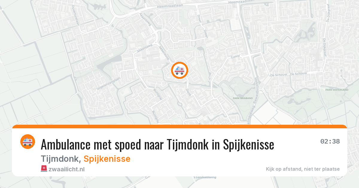 Ambulance met spoed naar Tijmdonk in Spijkenisse — 23 jun 2026