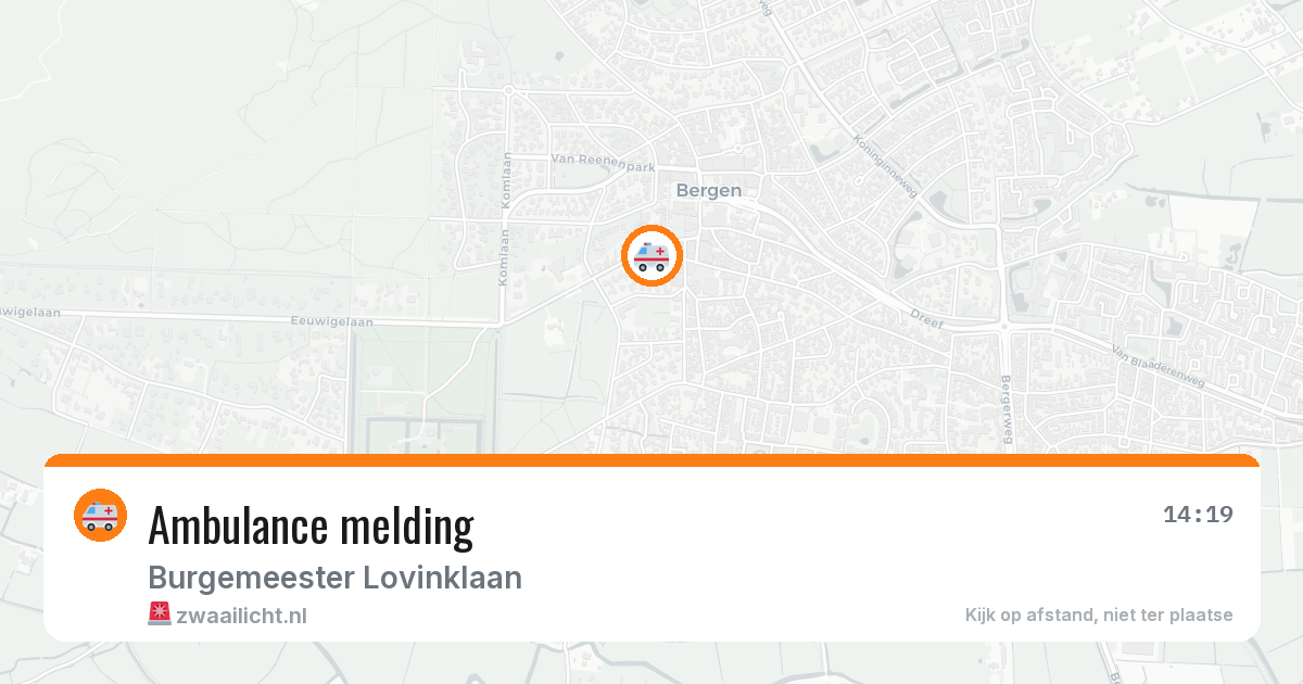 Ambulance melding — 14 jul 2026