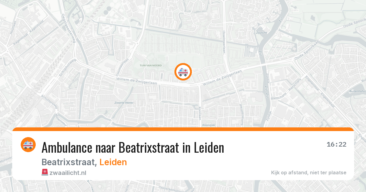 Ambulance naar Beatrixstraat in Leiden — 11 mei 2026