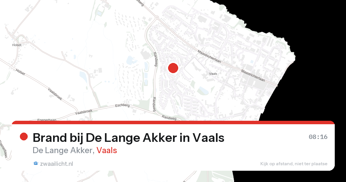 Brand bij De Lange Akker in Vaals — 27 aug 2026
