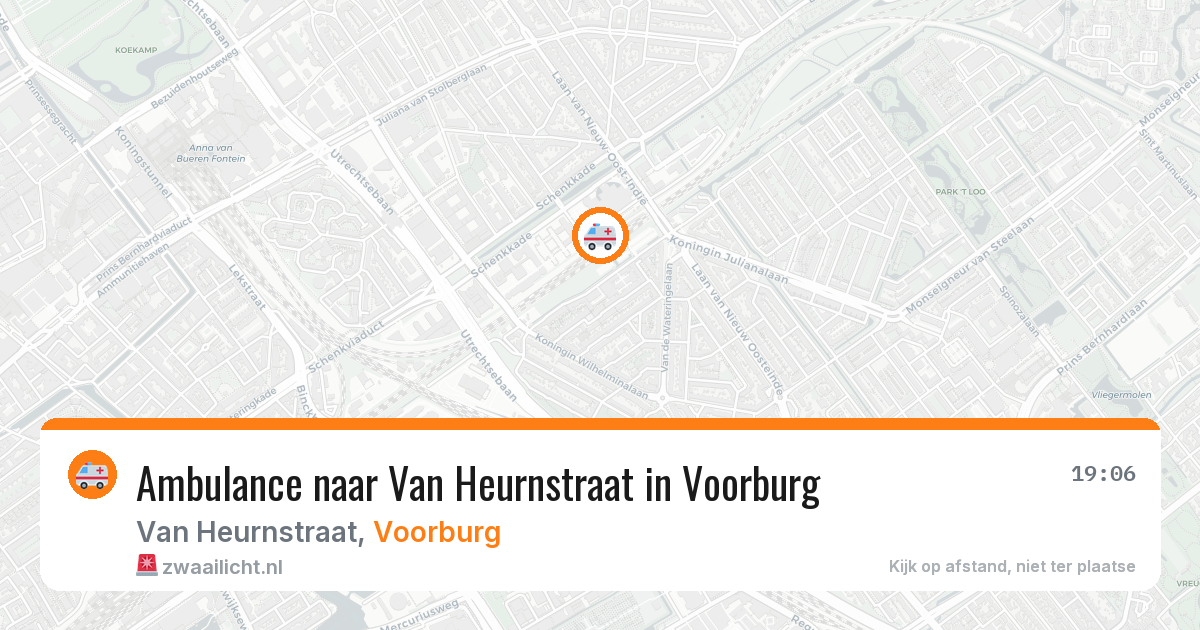 Ambulance naar Van Heurnstraat in Voorburg — 23 jun 2026