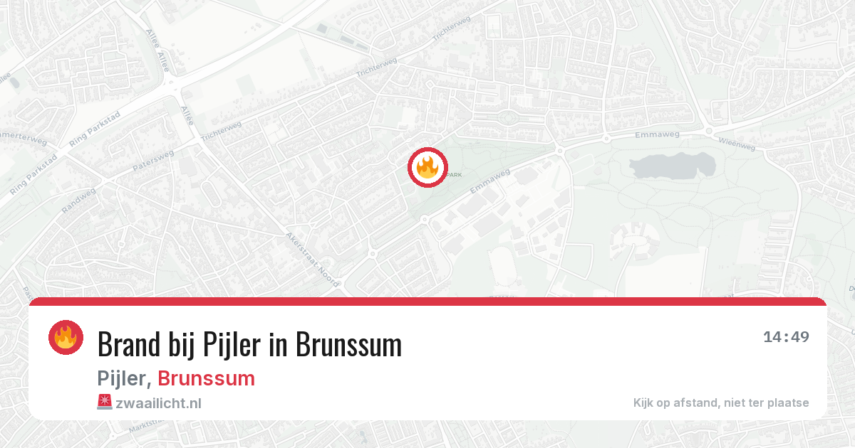Brand bij Pijler in Brunssum — 25 mrt 2026