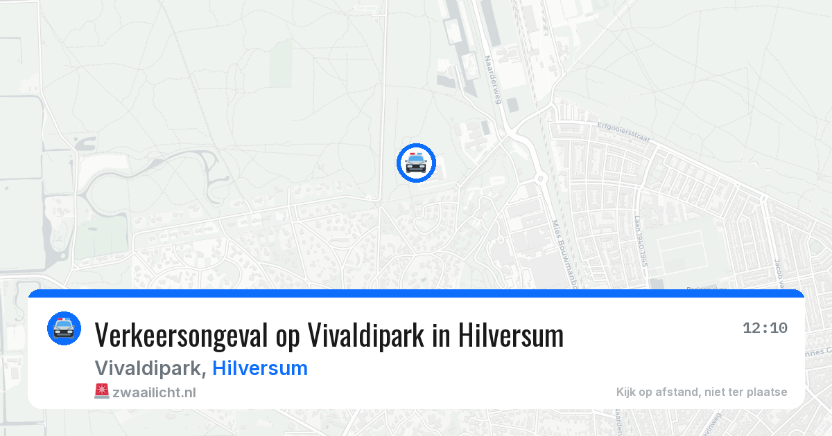 Verkeersongeval op Vivaldipark in Hilversum — 8 mei 2026