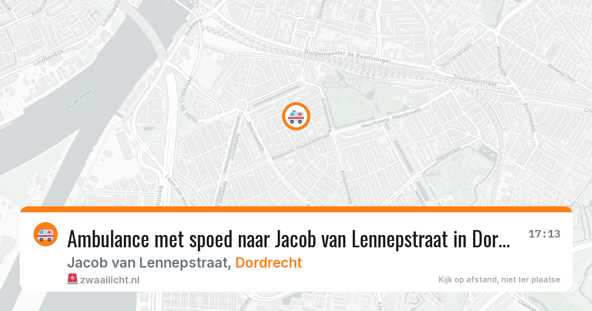 Ambulance met spoed naar Jacob van Lennepstraat in Dordrecht — 30 jun 2026