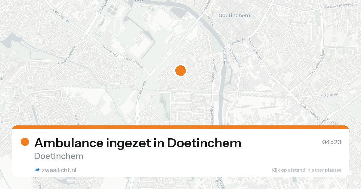 Ambulance ingezet in Doetinchem — 31 jan 2026