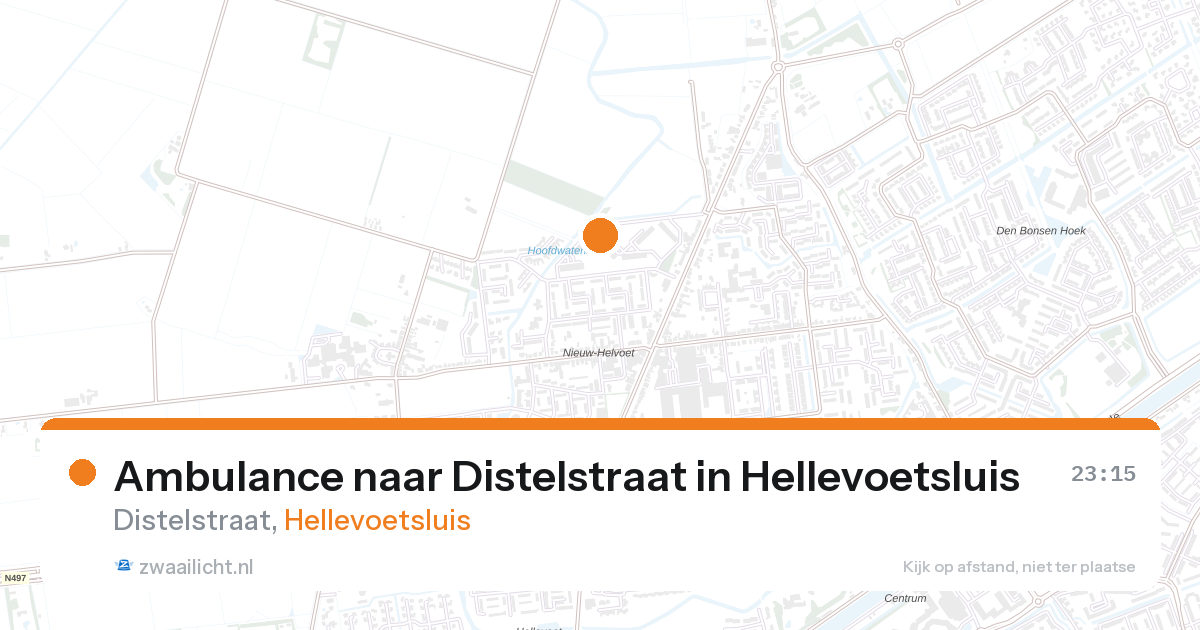 Ambulance naar Distelstraat in Hellevoetsluis — 6 feb 2026