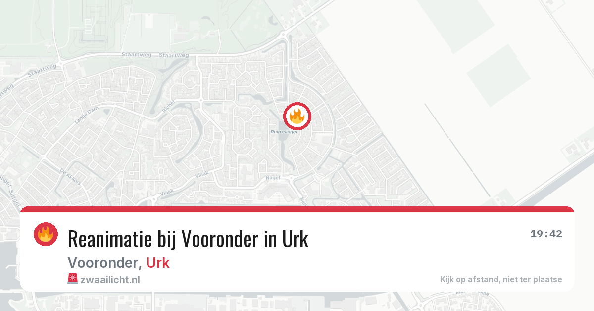 Reanimatie bij Vooronder in Urk — 10 mei 2026