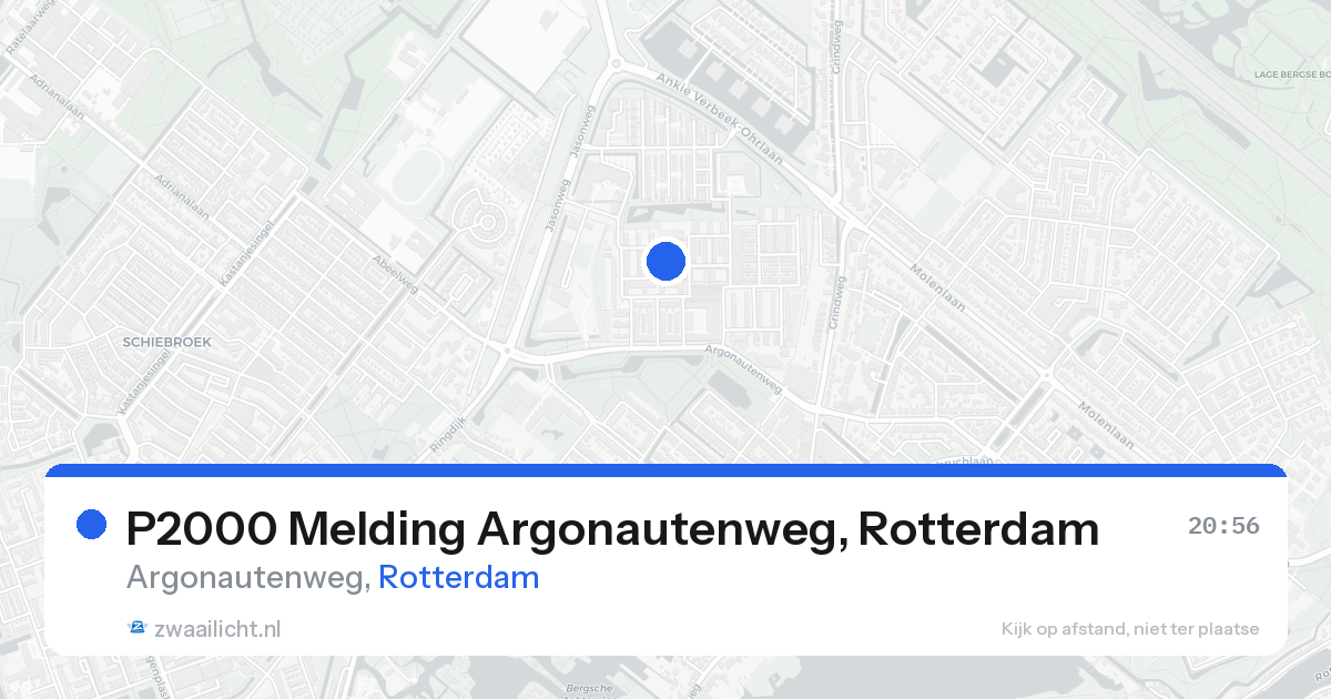 P2000 Melding Argonautenweg, Rotterdam — 18 aug 2026