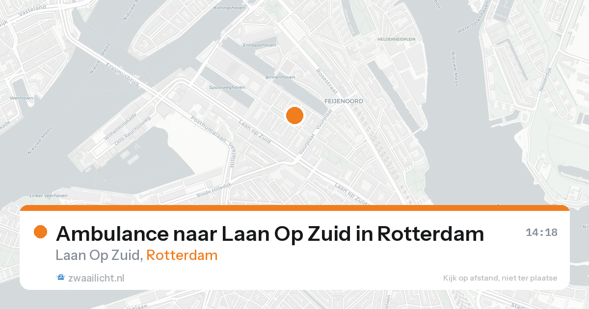 Ambulance naar Laan Op Zuid in Rotterdam — 18 aug 2026