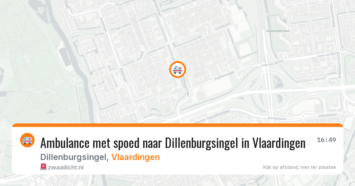 Ambulance met spoed naar Dillenburgsingel in Vlaardingen — 24 jun 2026