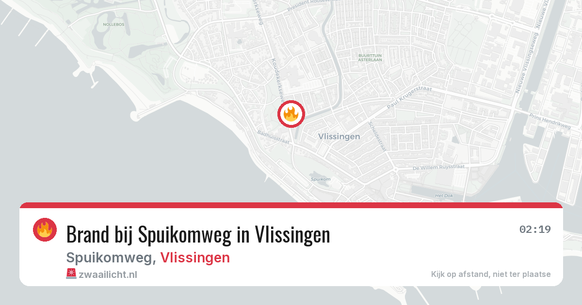 Brand bij Spuikomweg in Vlissingen — 14 mei 2026