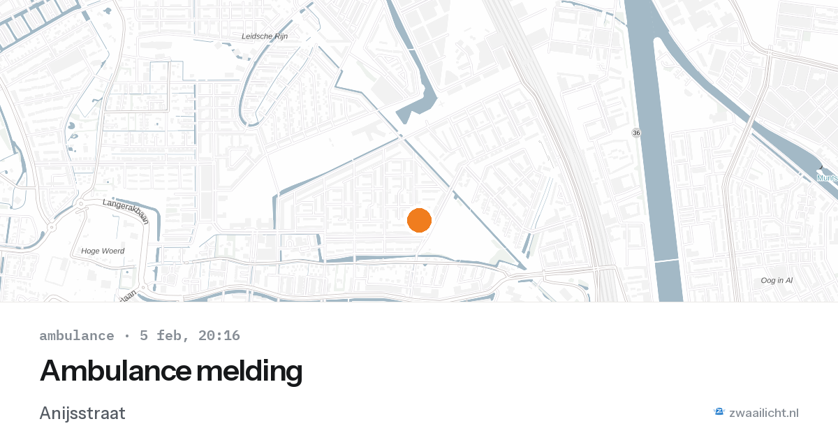 Ambulance melding — 5 feb 2026