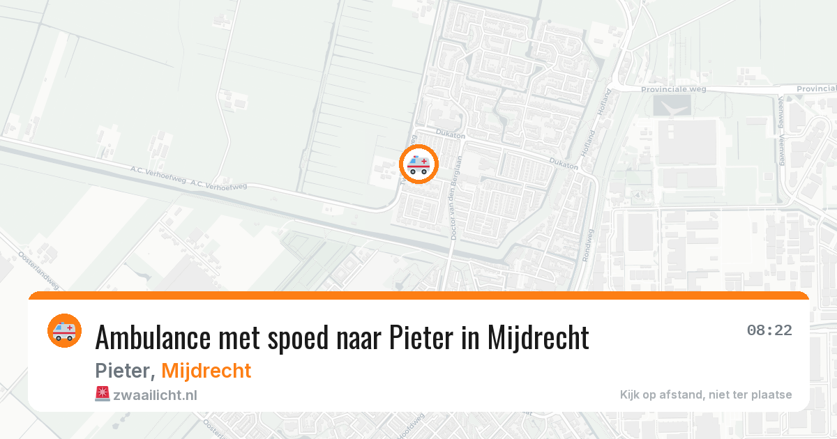 Ambulance met spoed naar Pieter in Mijdrecht — 30 jan 2026