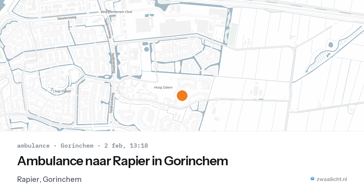 Ambulance naar Rapier in Gorinchem — 2 feb 2026