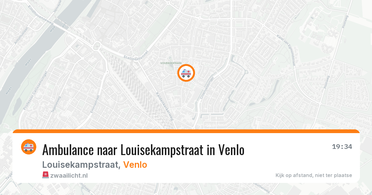 Ambulance naar Louisekampstraat in Venlo — 22 jul 2026