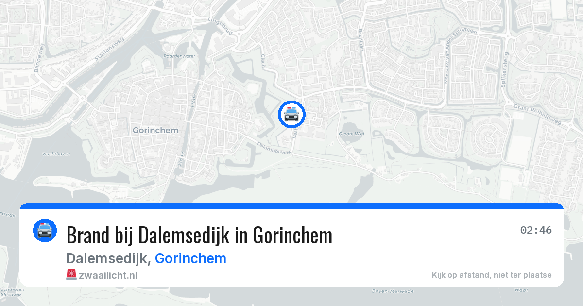 Brand bij Dalemsedijk in Gorinchem — 21 apr 2026