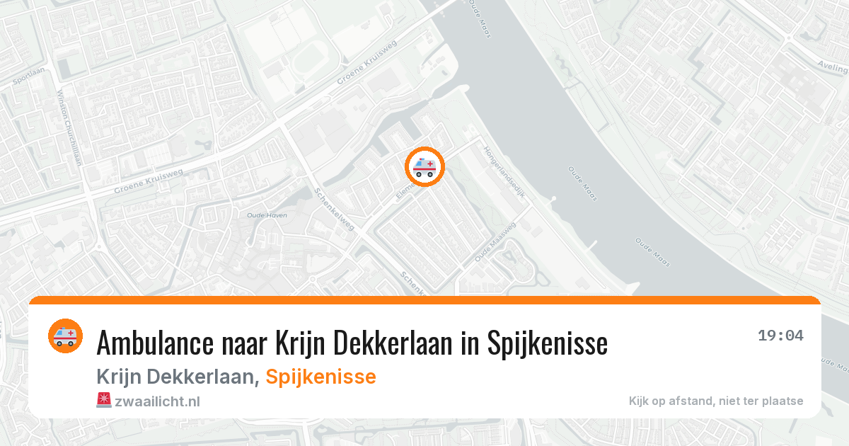 Ambulance naar Krijn Dekkerlaan in Spijkenisse — 13 jun 2026