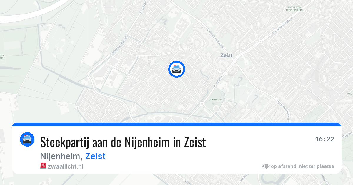 Steekpartij aan de Nijenheim in Zeist — 28 jun 2026