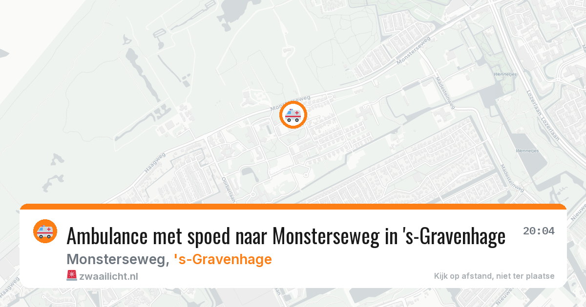 Ambulance met spoed naar Monsterseweg in 's-Gravenhage — 28 jan 2026