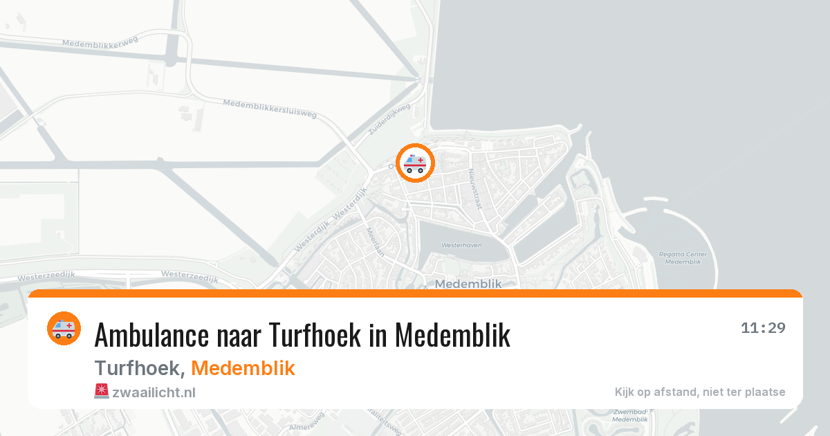 Ambulance naar Turfhoek in Medemblik — 30 jun 2026