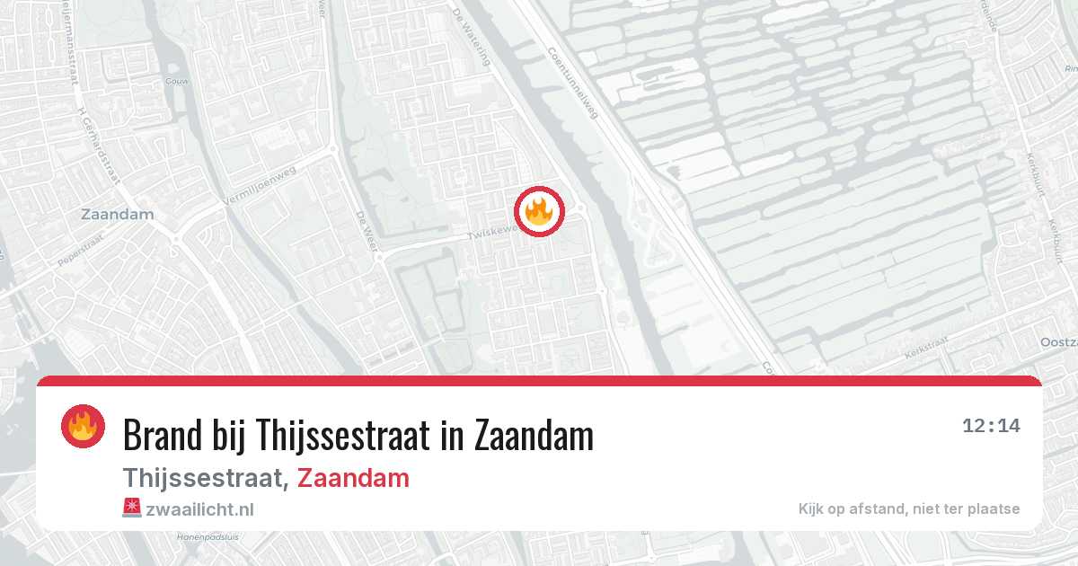 Brand bij Thijssestraat in Zaandam — 30 mei 2026