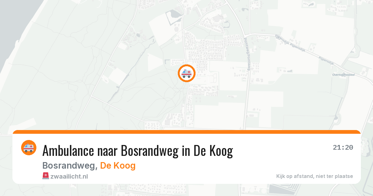 Ambulance naar Bosrandweg in De Koog — 26 mei 2026