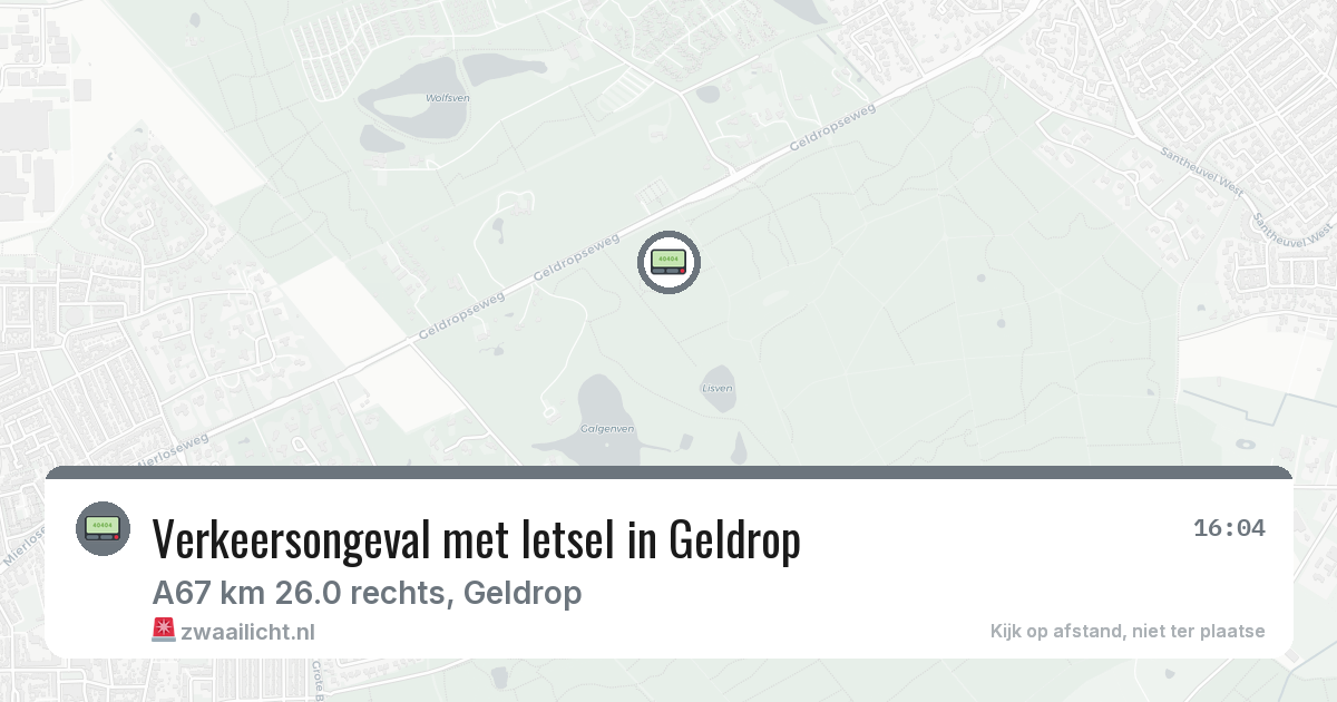 Verkeersongeval met letsel in Geldrop — 13 feb 2026