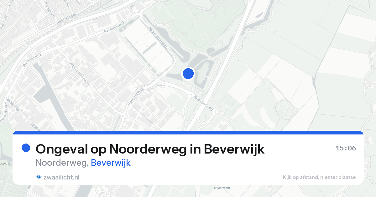 Ongeval op Noorderweg in Beverwijk — 23 aug 2026