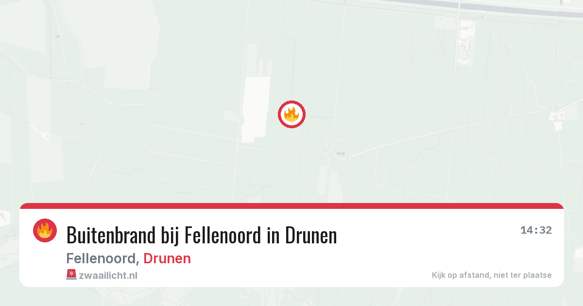 Buitenbrand bij Fellenoord in Drunen — 30 apr 2026