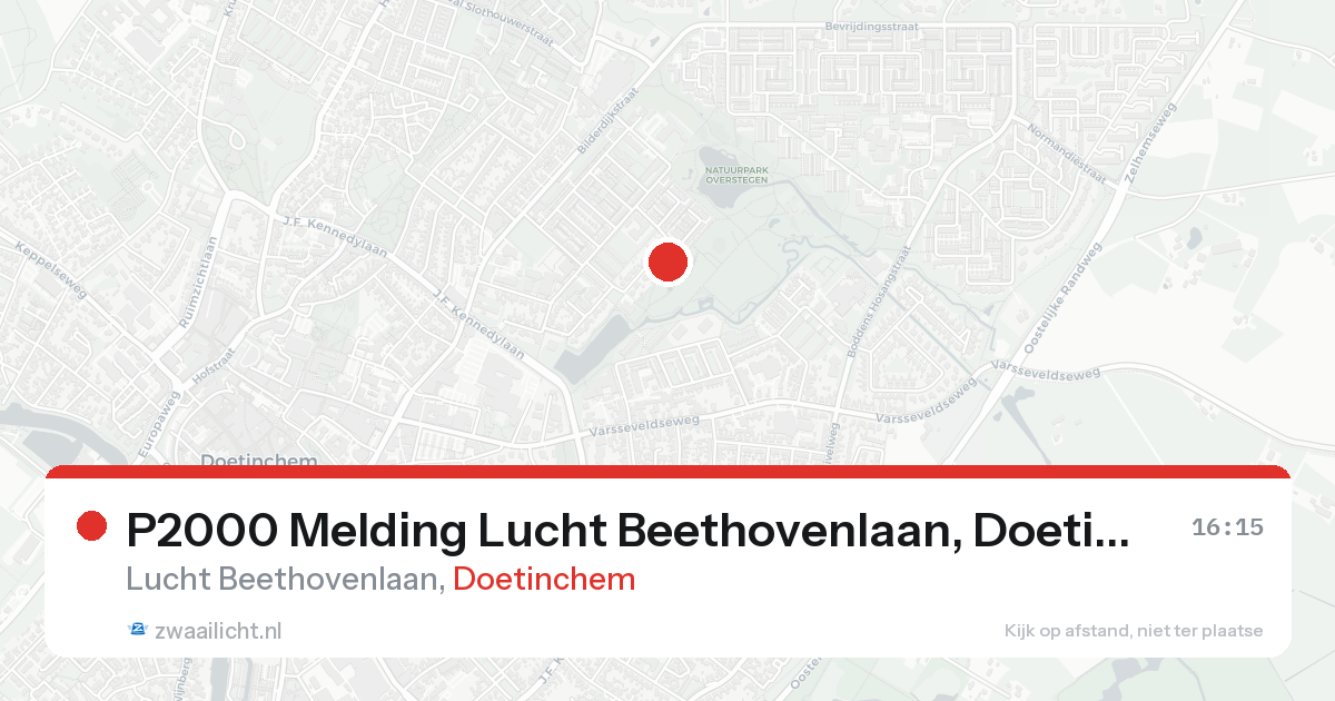 P2000 Melding Lucht Beethovenlaan, Doetinchem — 30 jan 2026