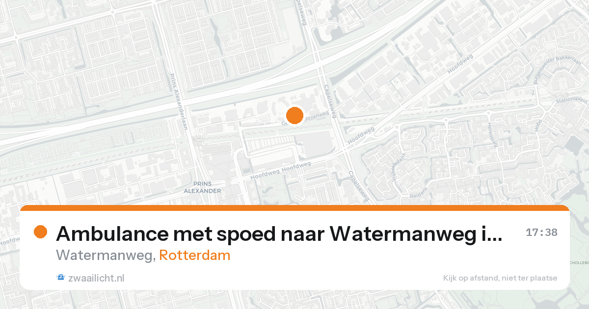 Ambulance met spoed naar Watermanweg in Rotterdam — 31 jan 2026
