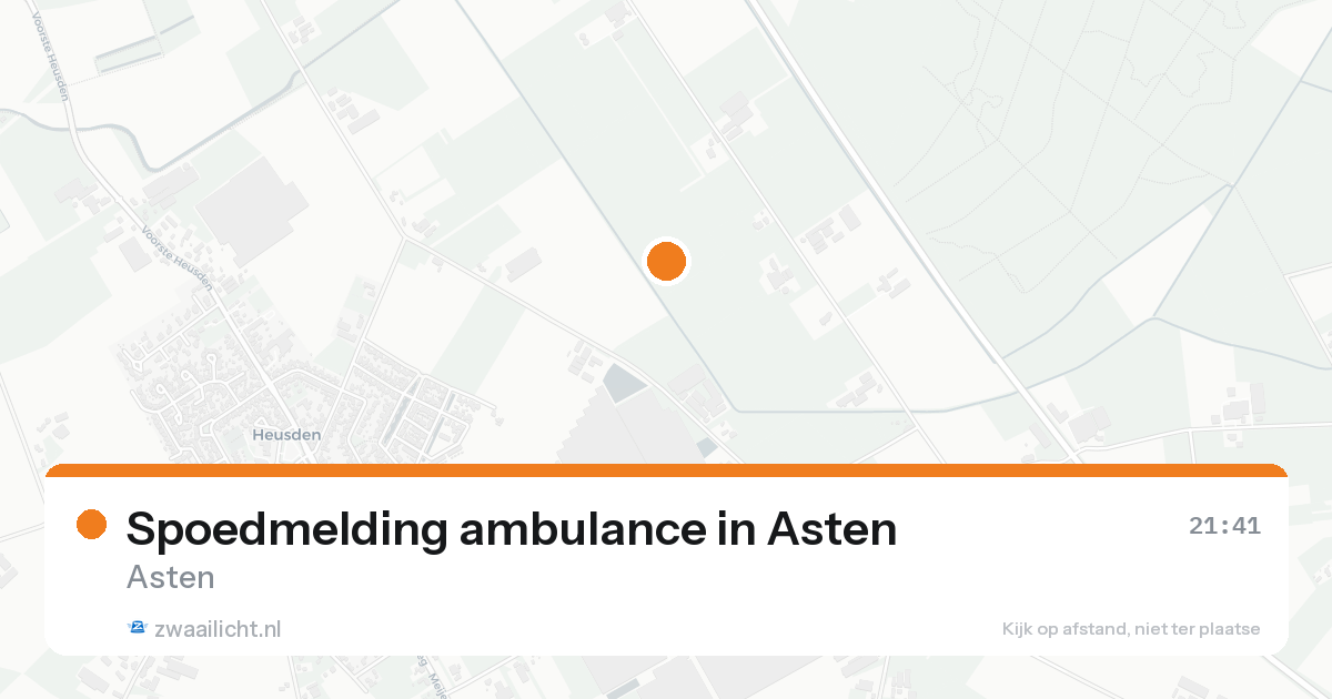 Spoedmelding ambulance in Asten — 16 aug 2026