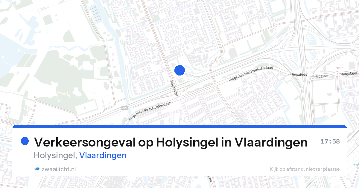 Verkeersongeval op Holysingel in Vlaardingen — 25 mei 2026