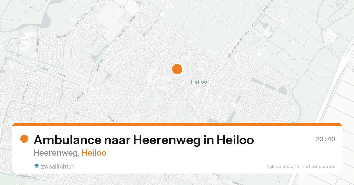 Ambulance naar Heerenweg in Heiloo — 23 aug 2026
