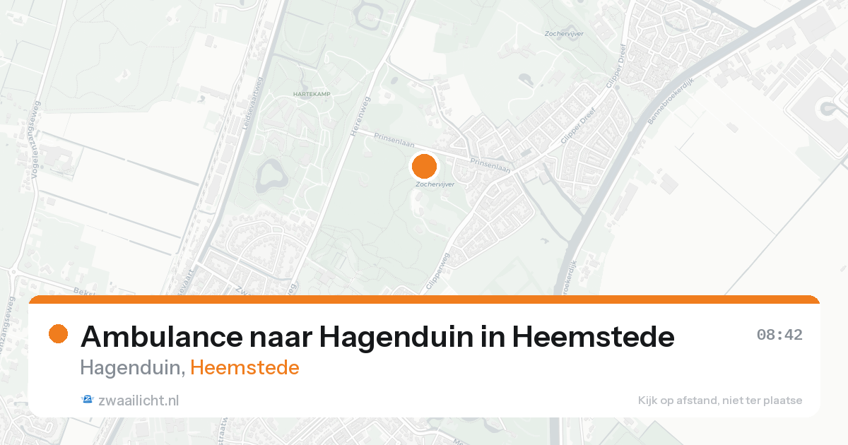 Ambulance naar Hagenduin in Heemstede — 21 aug 2026