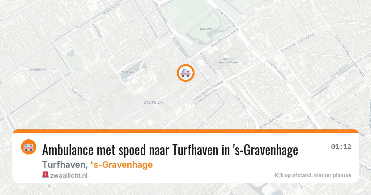 Ambulance met spoed naar Turfhaven in 's-Gravenhage — 30 mei 2026