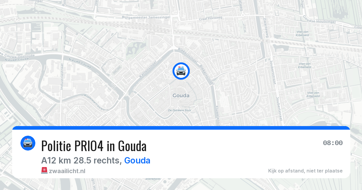 Politie PRIO4 in Gouda — 28 apr 2026 | 🚨 Zwaailicht.nl