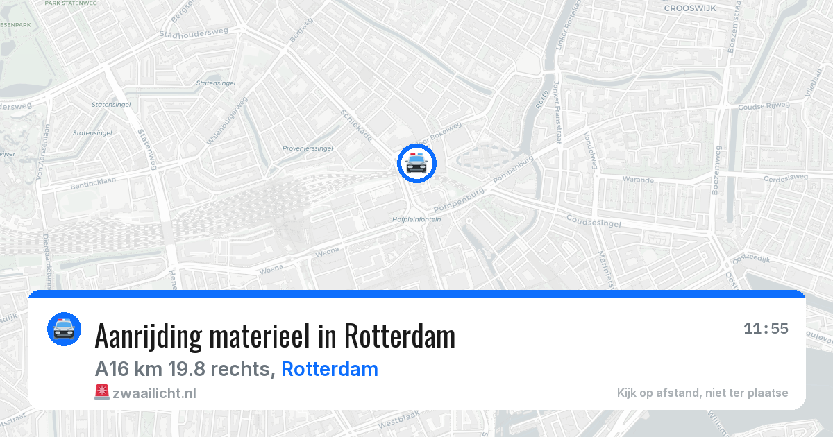 Aanrijding materieel in Rotterdam — 18 jun 2026