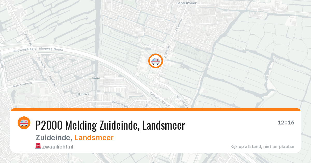 P2000 Melding Zuideinde, Landsmeer — 27 feb 2026