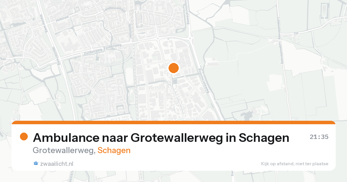 Ambulance naar Grotewallerweg in Schagen — 24 aug 2026