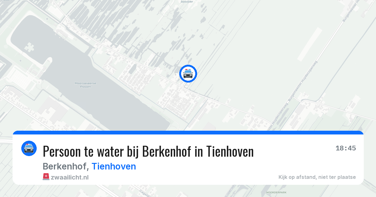 Persoon te water bij Berkenhof in Tienhoven — 27 jun 2026
