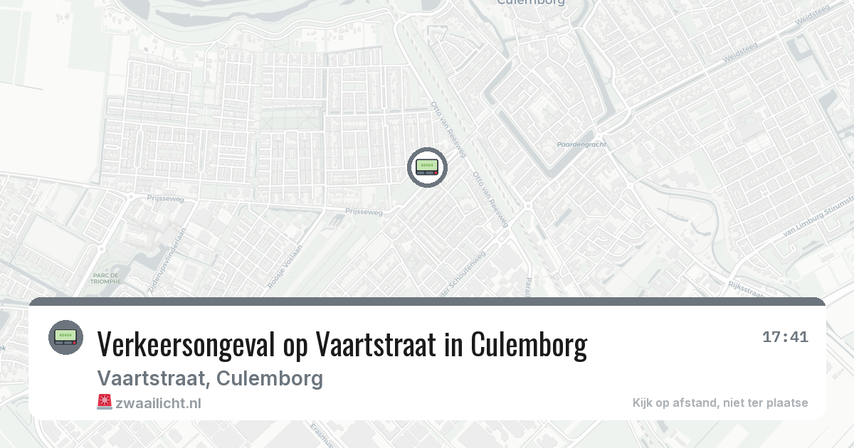 Verkeersongeval op Vaartstraat in Culemborg — 1 jul 2026