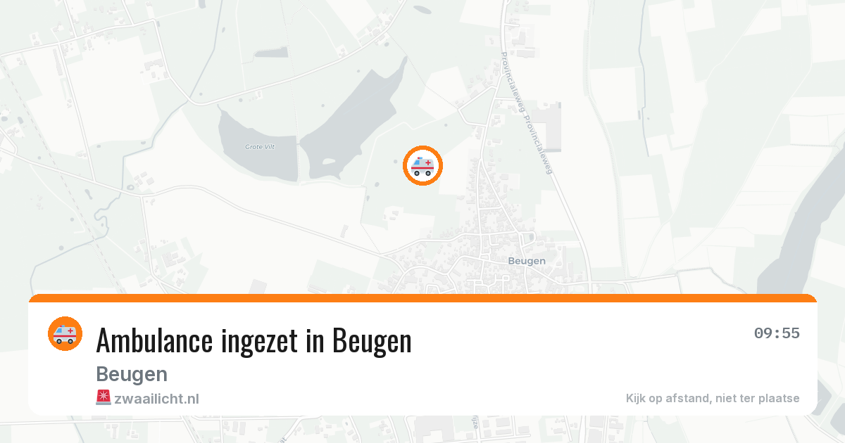 Ambulance ingezet in Beugen — 12 aug 2026