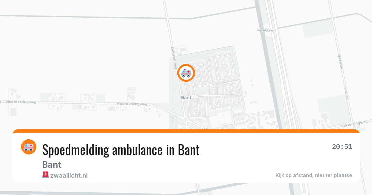 Spoedmelding ambulance in Bant — 27 feb 2026