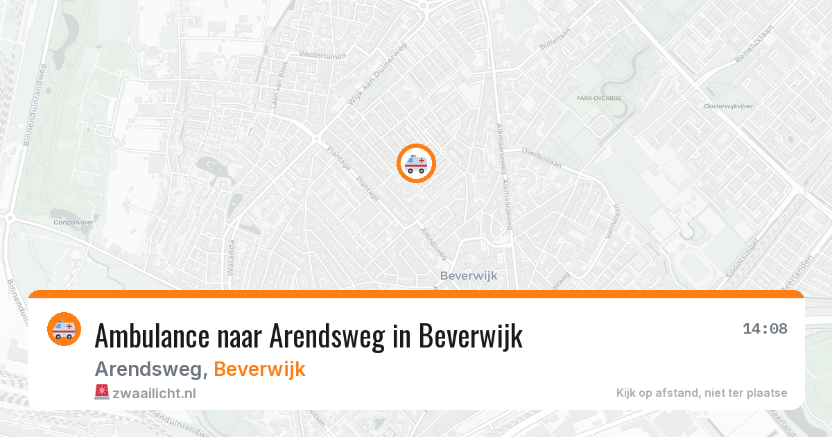 Ambulance naar Arendsweg in Beverwijk — 7 aug 2026