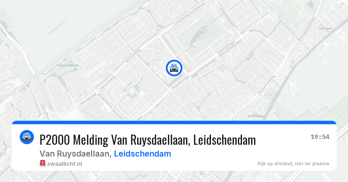 P2000 Melding Van Ruysdaellaan, Leidschendam — 12 jun 2026