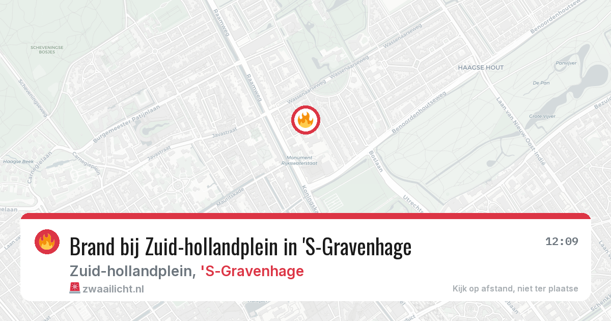 Brand bij Zuid-hollandplein in 'S-Gravenhage — 6 aug 2026