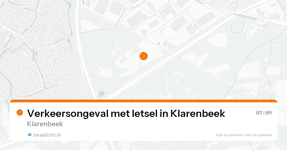 Verkeersongeval met letsel in Klarenbeek — 23 aug 2026