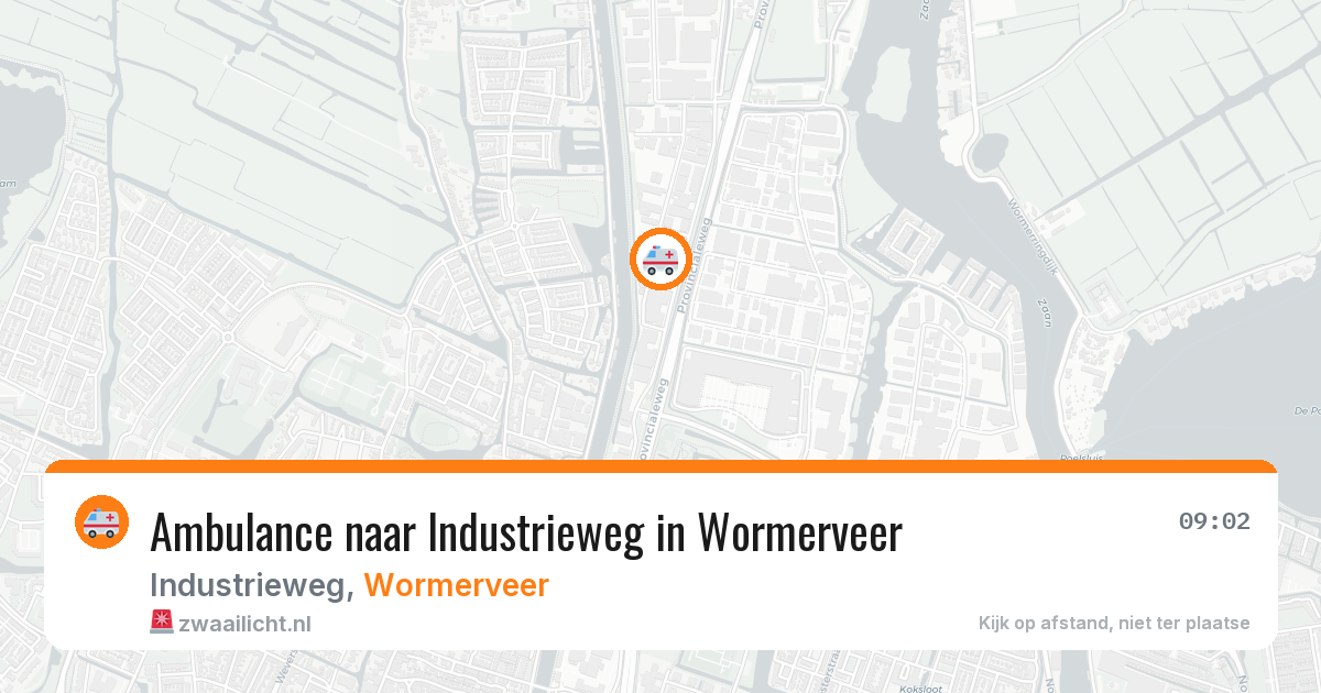 Ambulance naar Industrieweg in Wormerveer — 11 aug 2026
