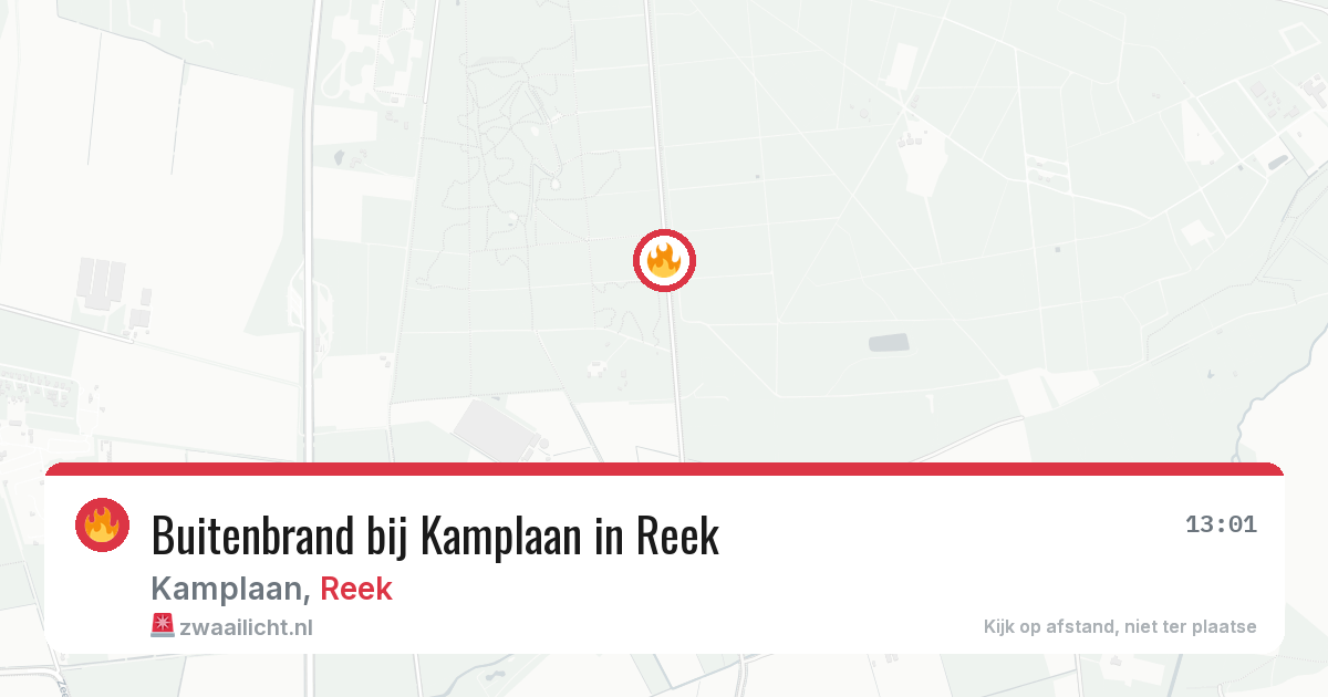 Buitenbrand bij Kamplaan in Reek — 22 jul 2026